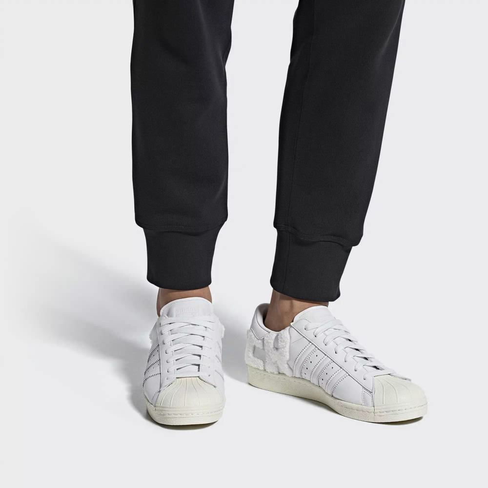 Adidas Superstar 80s Tenis Blancos Para Hombre (MX-69231)
